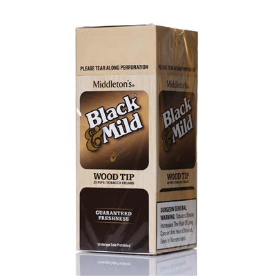 Black and Mild Wood Tip Regular Single | B2B - Wholesale Price!